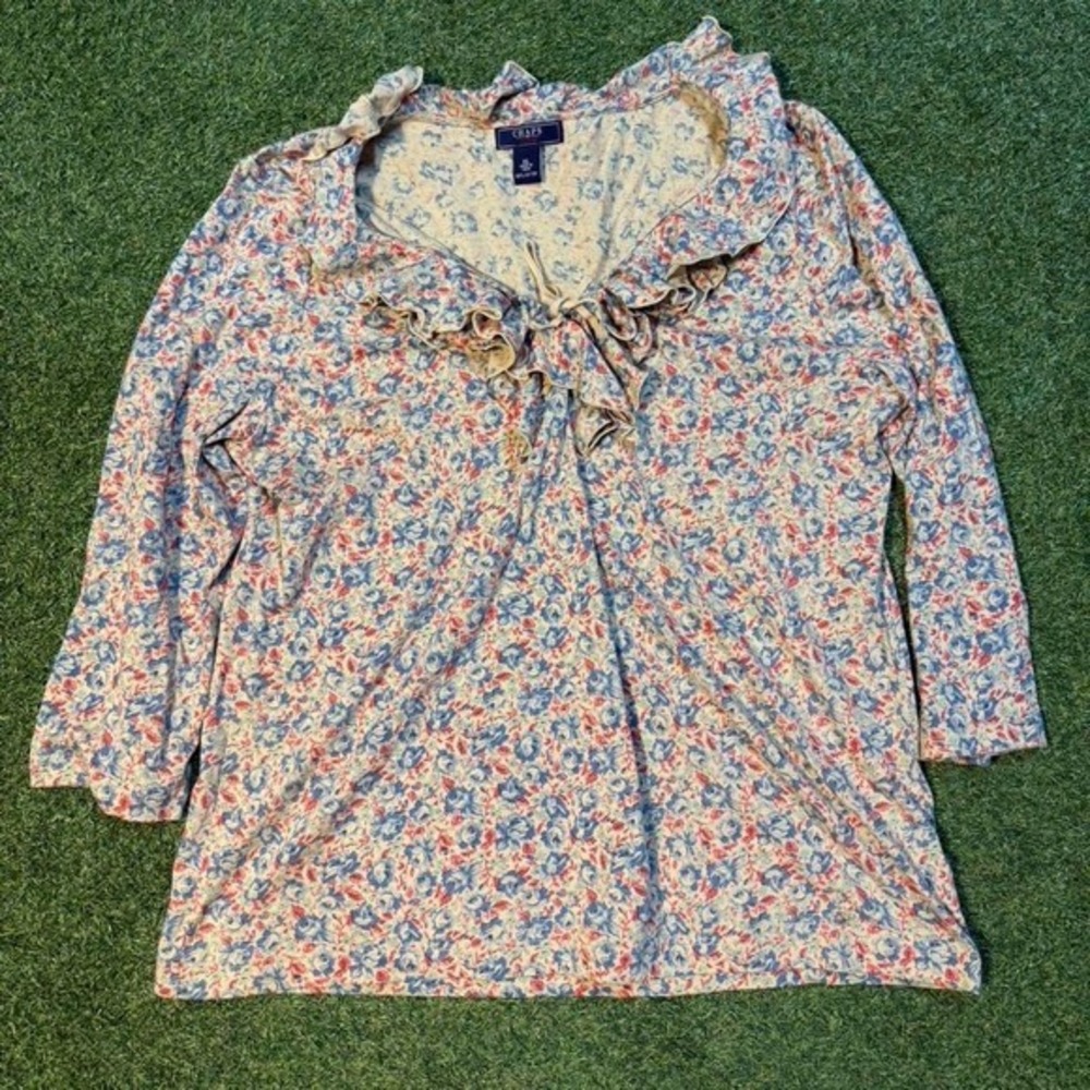 Chaps Floral Top (XL)